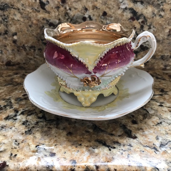 ANTIQUE CHINA CUP AND SAUCER - Picture 5 of 11